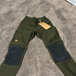 Fjallraven Green and Black Leggings